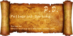 Pellegrini Darinka névjegykártya